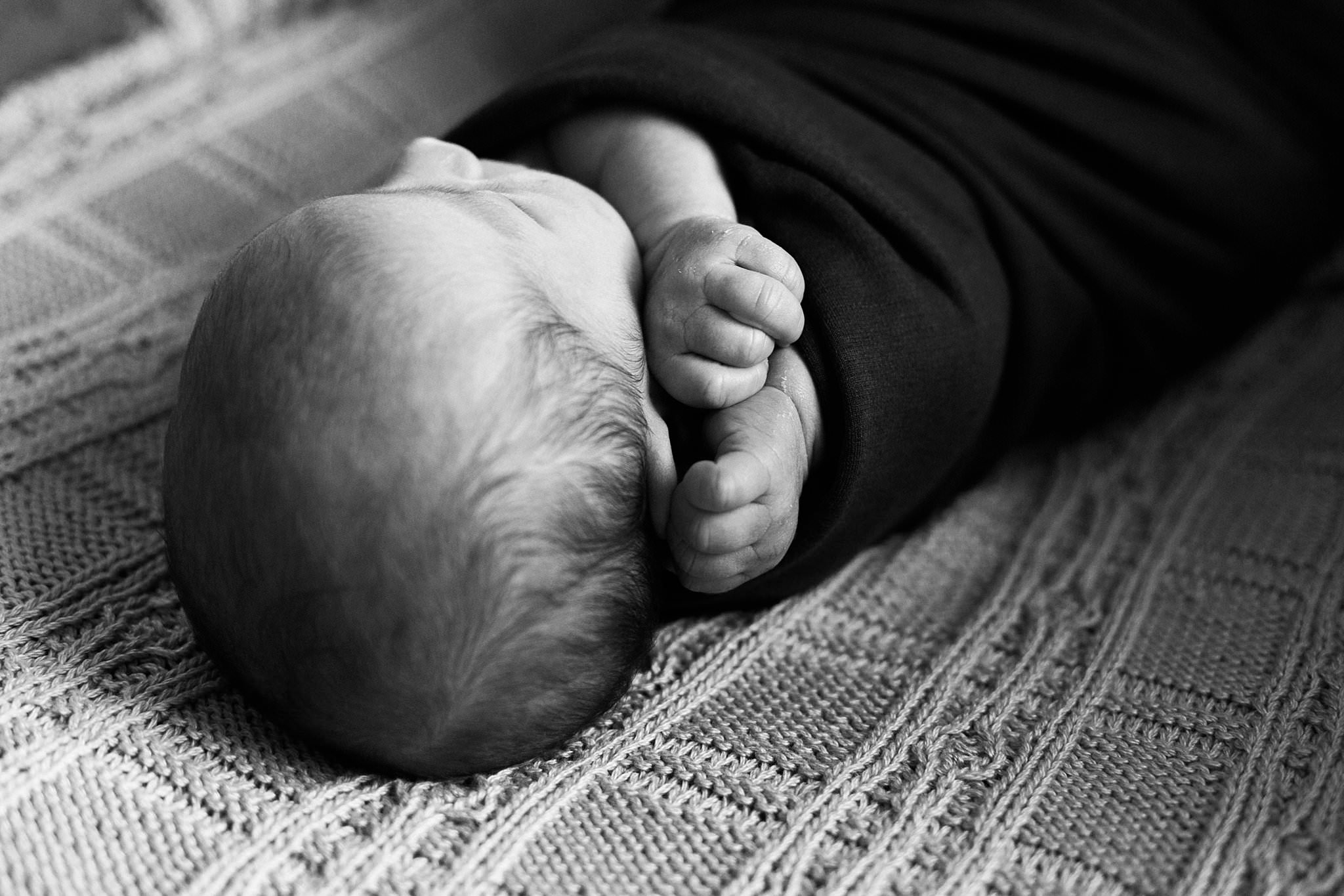 natural photo of newborn details