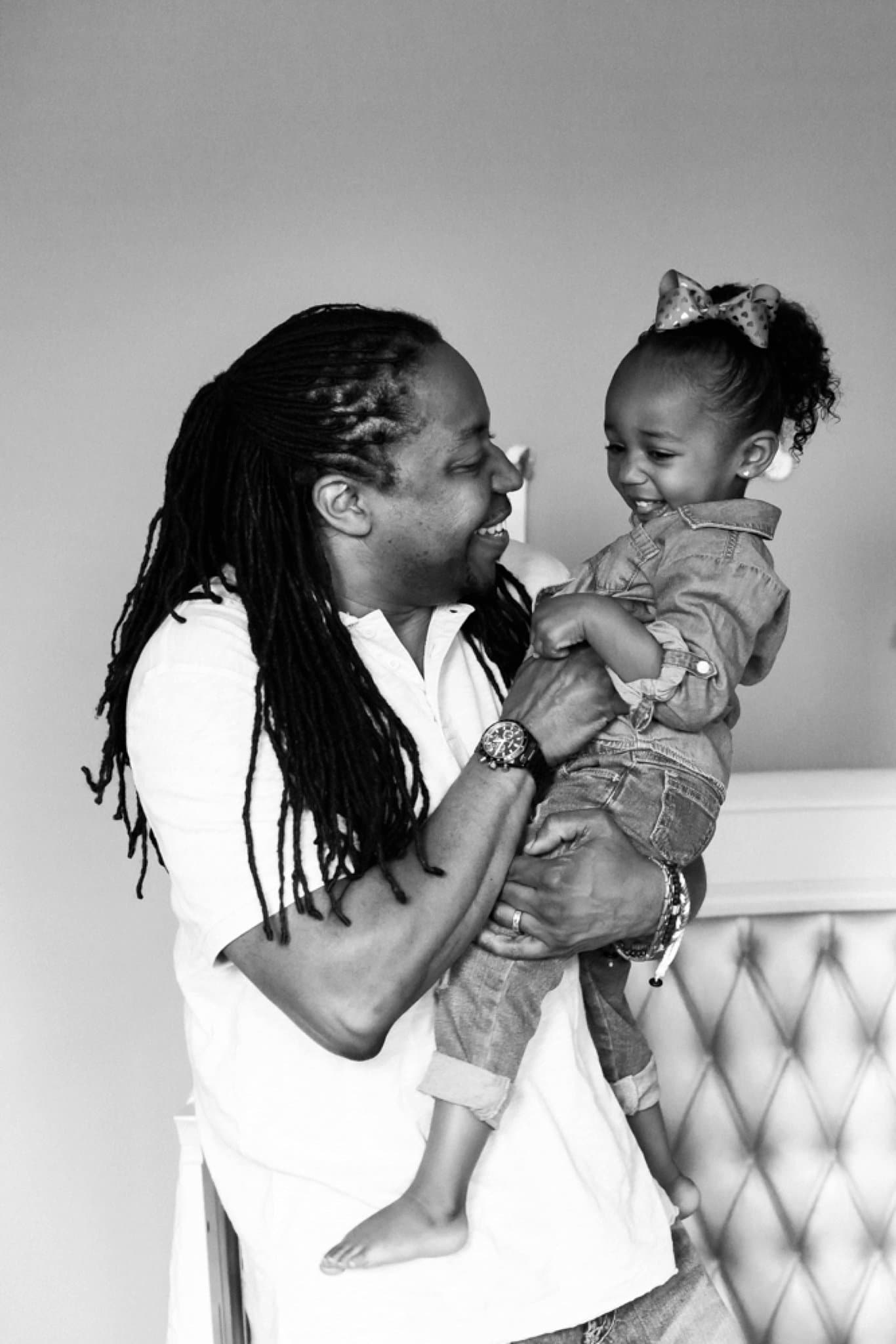 father and daughter photos at home in pittsburgh