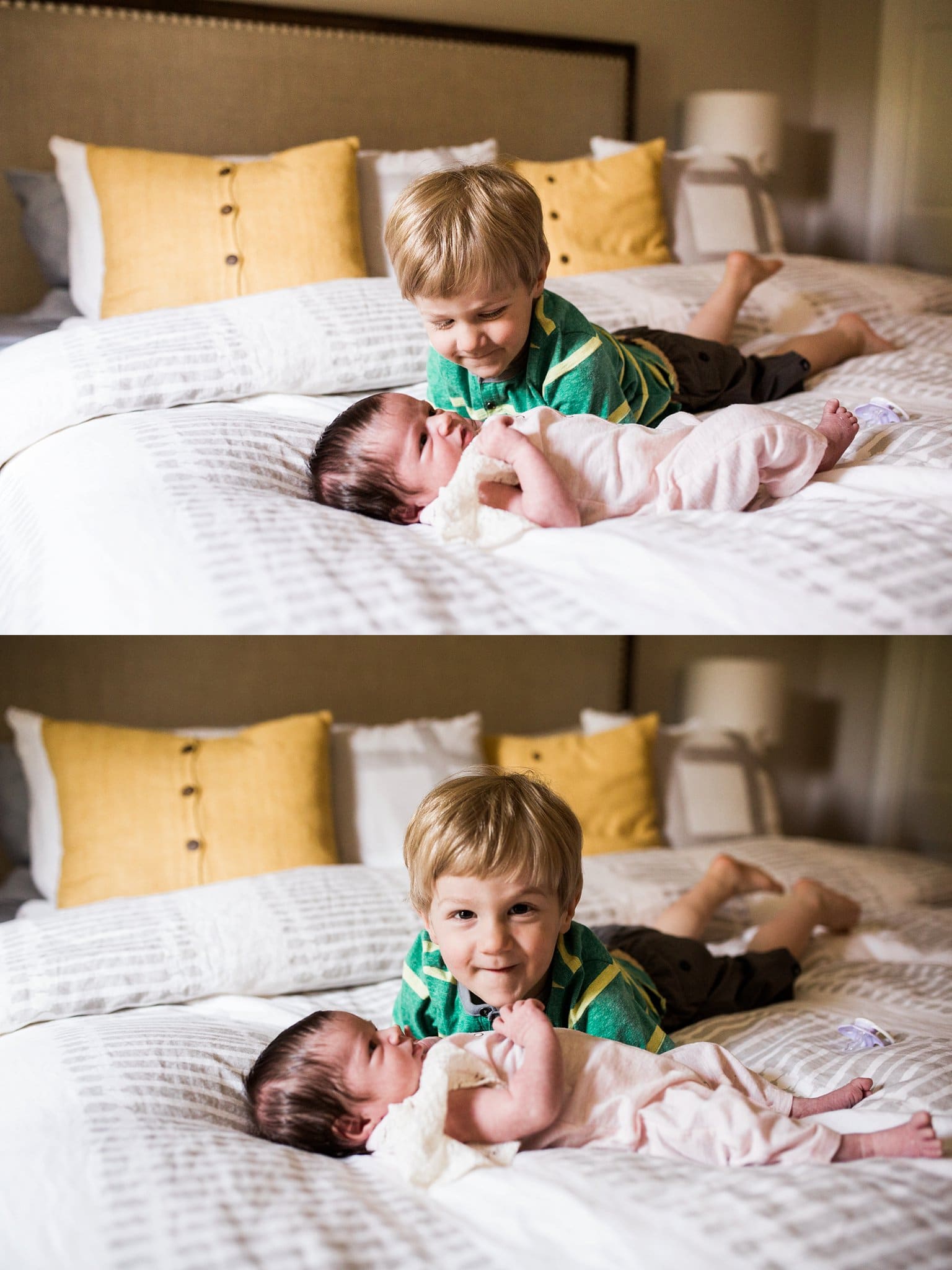 older sibling and newborn photos