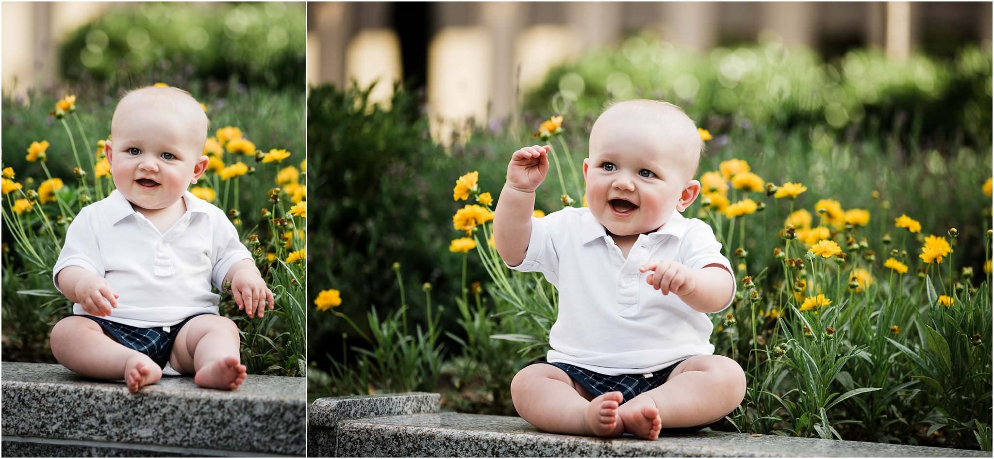6 month photo session in Downtown Pittsburgh