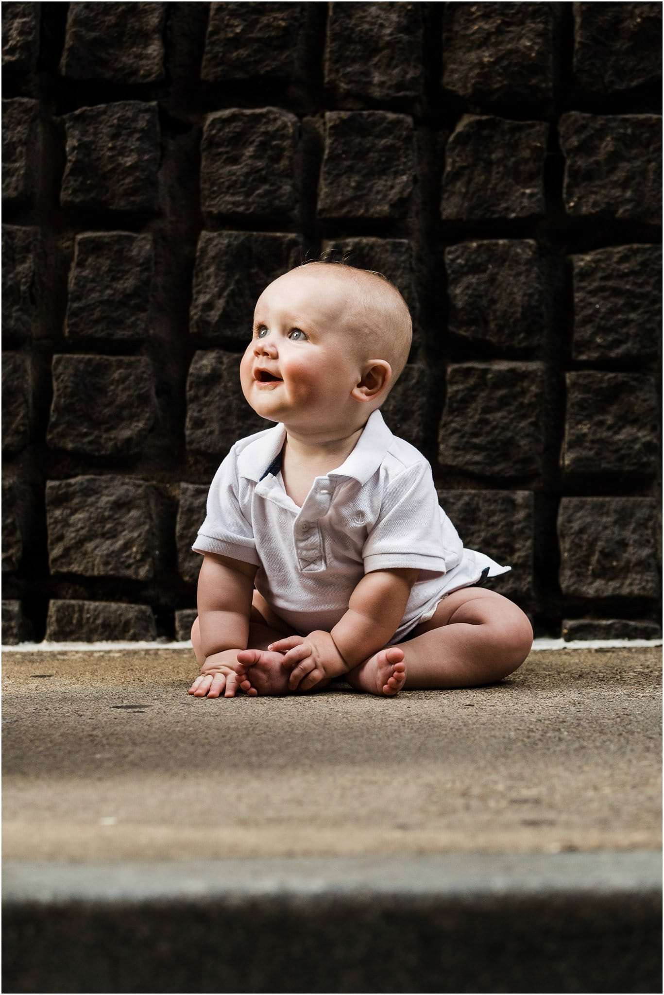 6 month old photo on strawberry Way in Pittsburgh