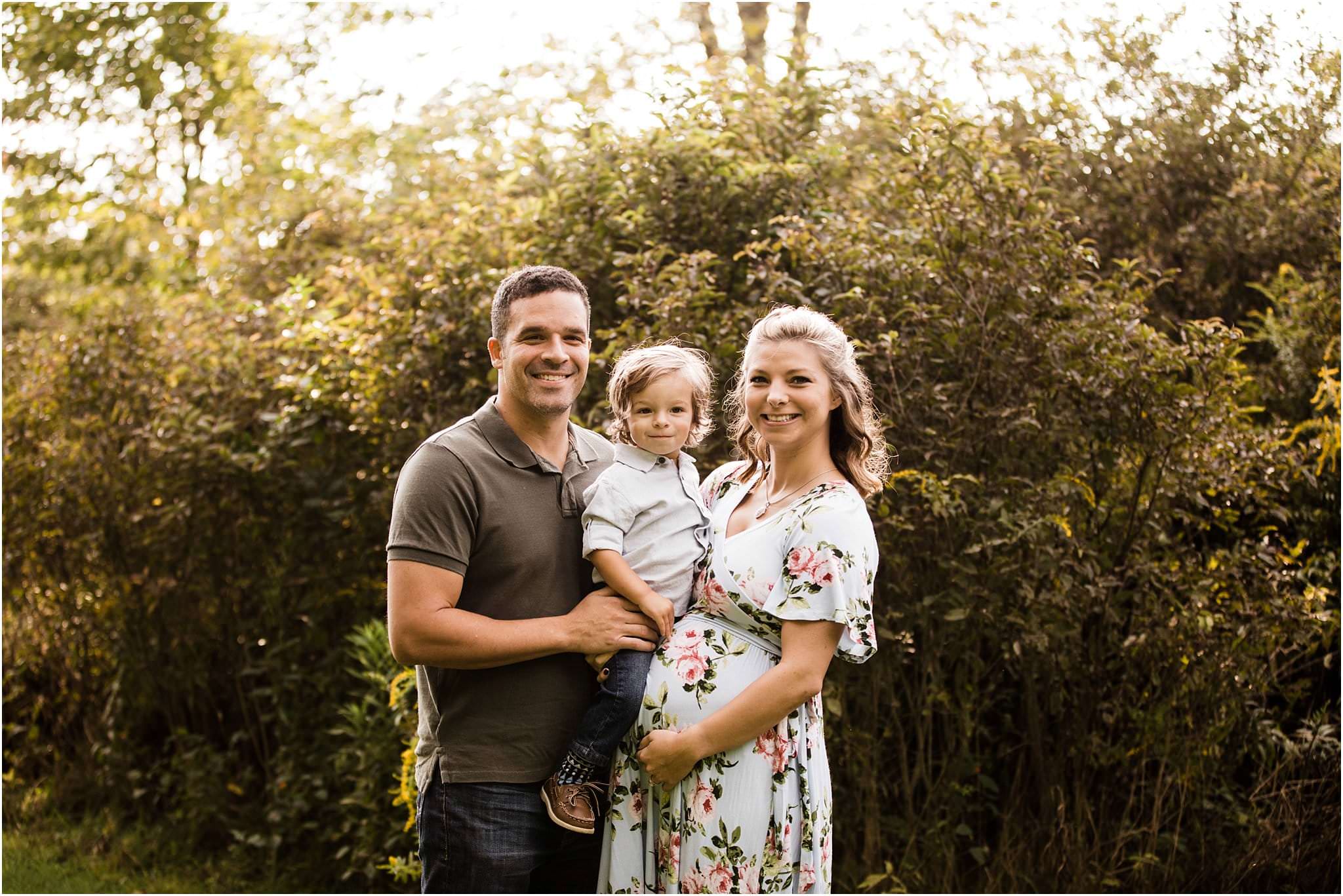 family maternity photo at succop nature park