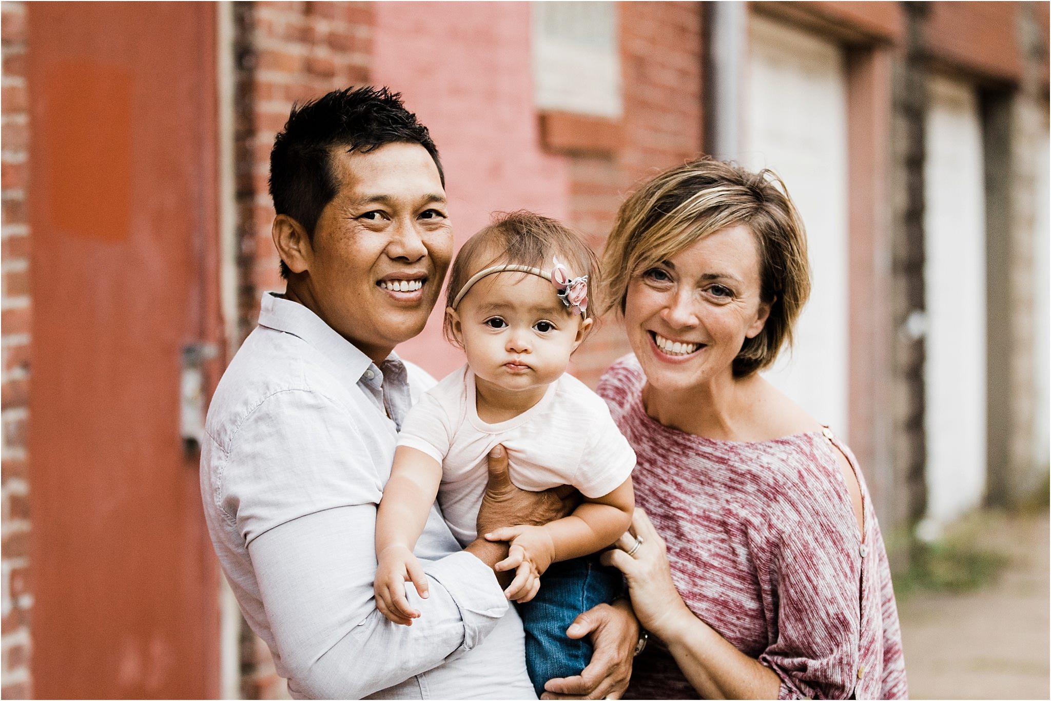 family photo in lawrenceville pittsburgh