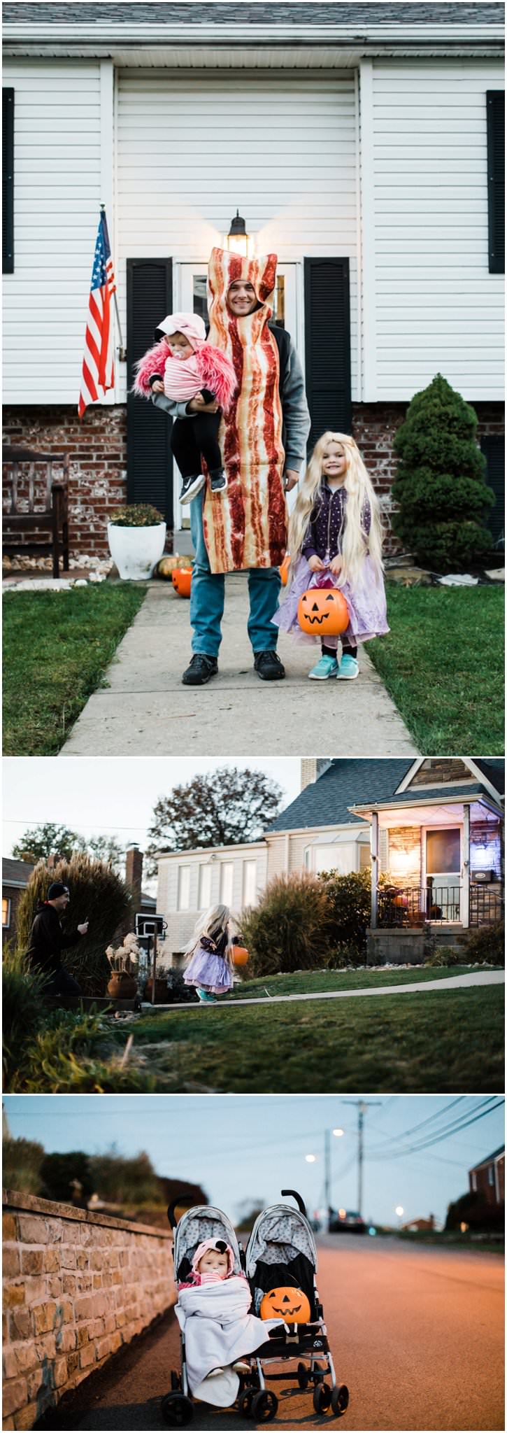 photo of toddlers trick-or-treat