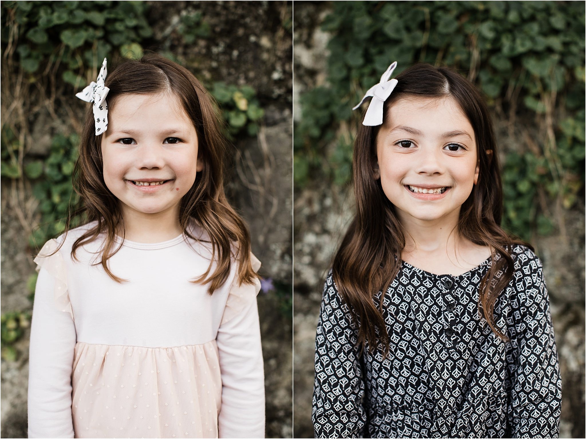 Portraits of sisters