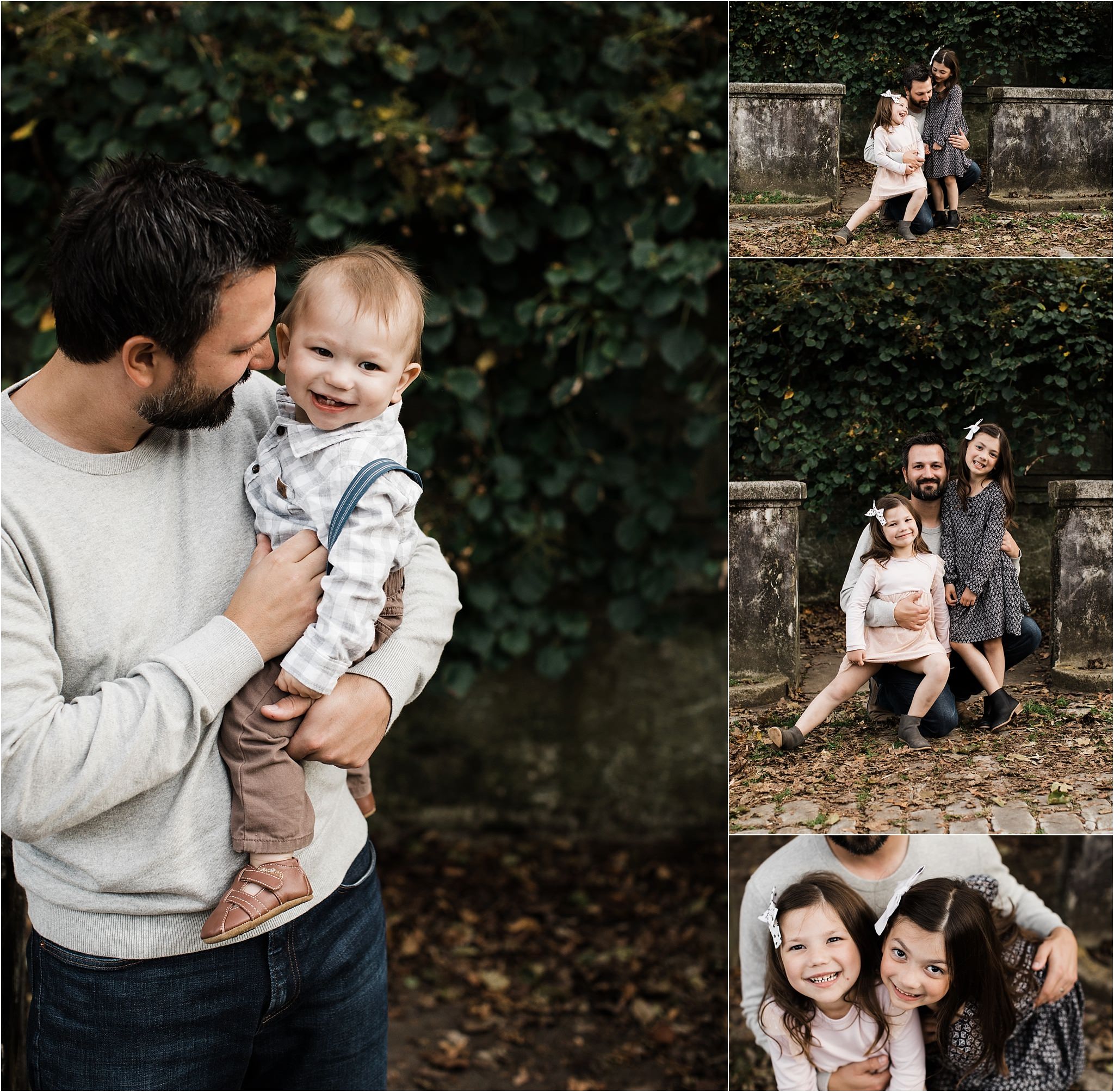 photos of father and children