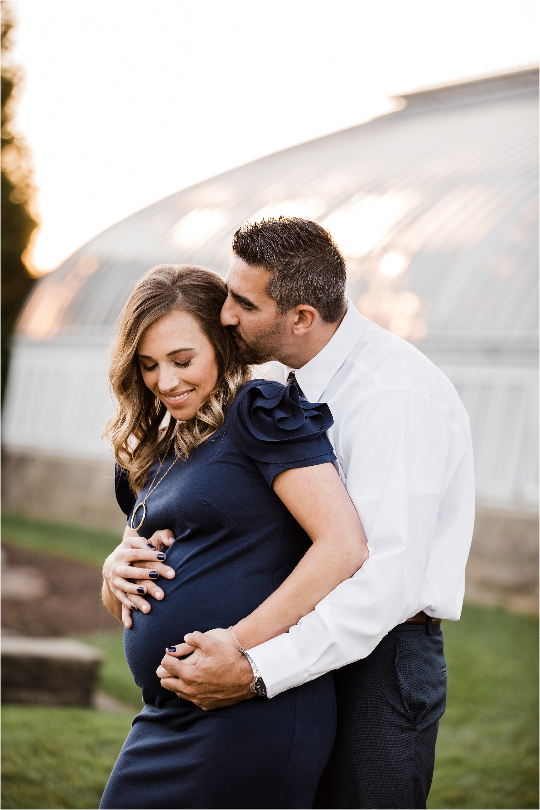 Golden Hour couples Maternity at Phipps Conservatory Pittsburgh