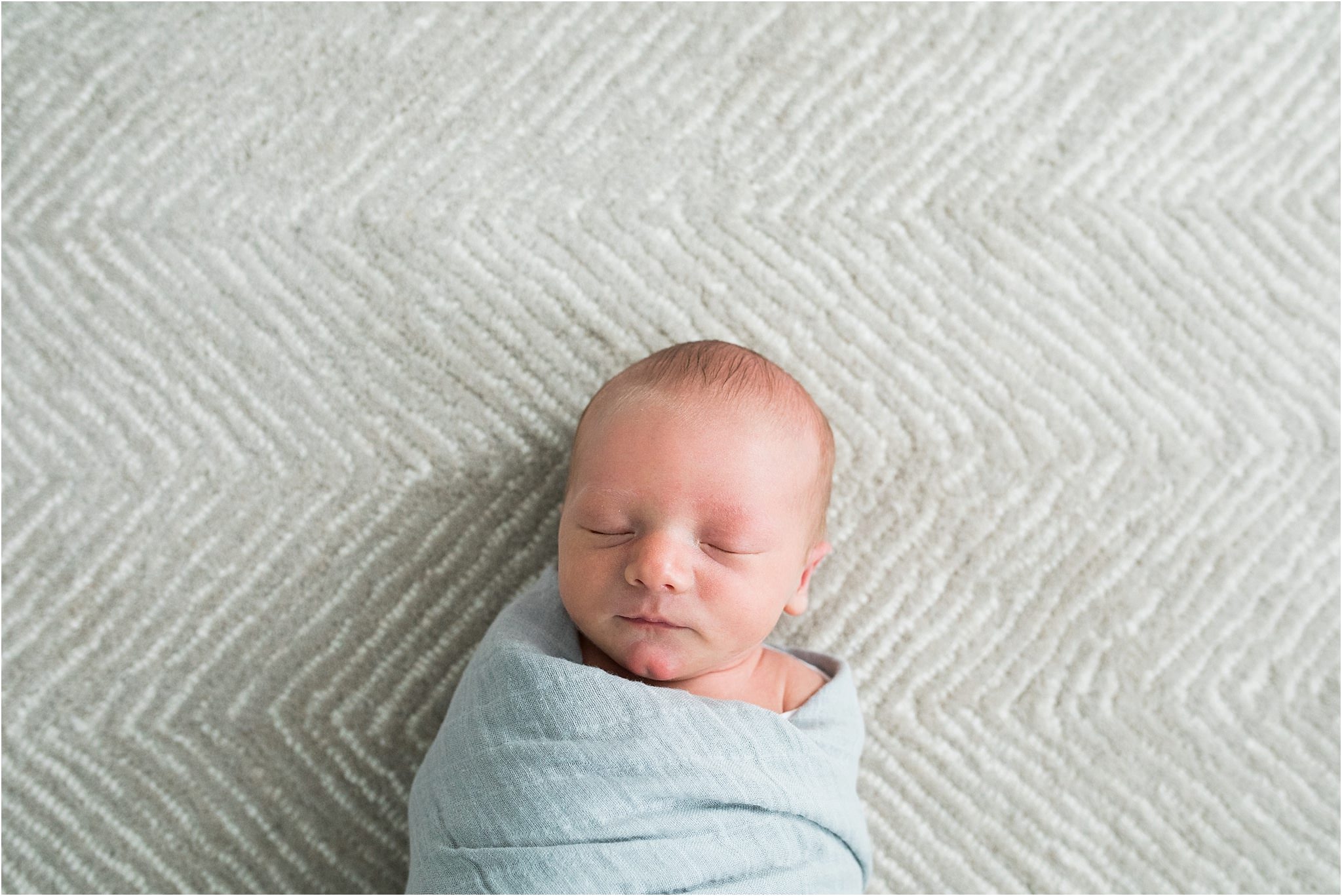 naturally swaddled newborn photo