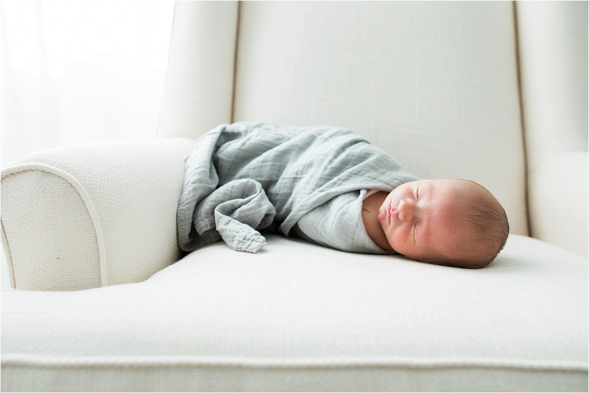 naturally swaddled newborn photo