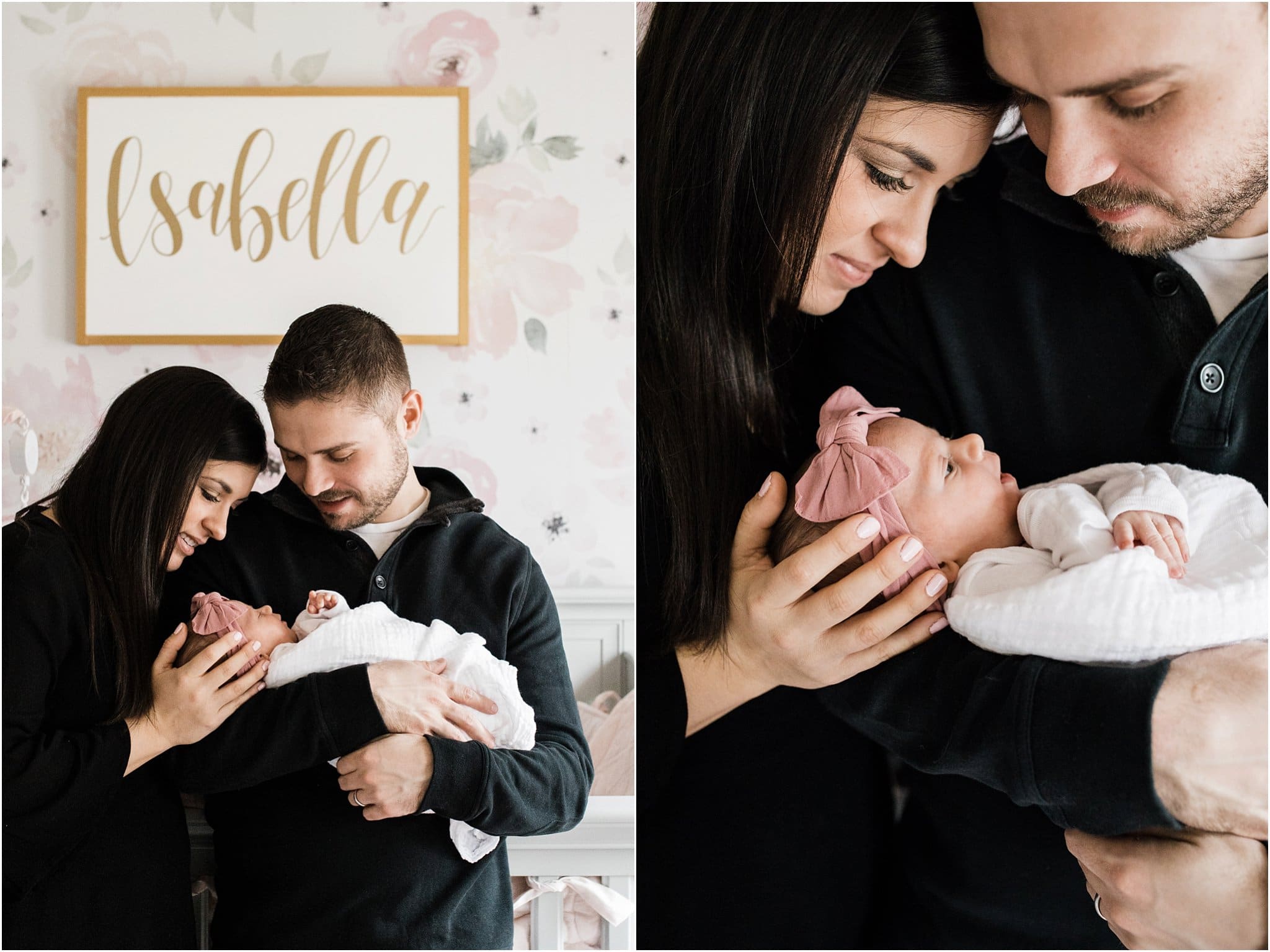 Pittsburgh Newborn Photos at home with parents