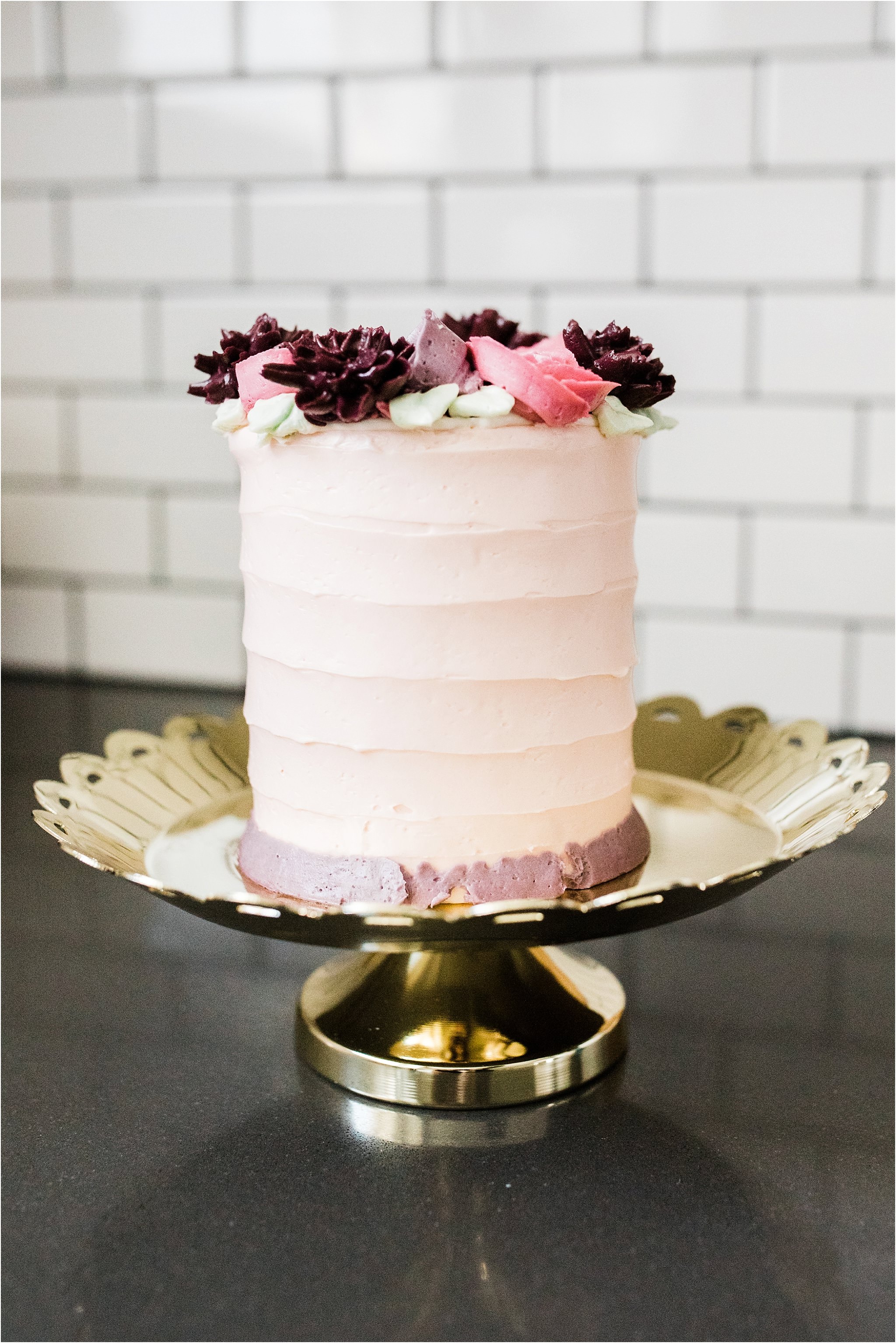 ONE YEAR OLD FLORAL SMASH CAKE