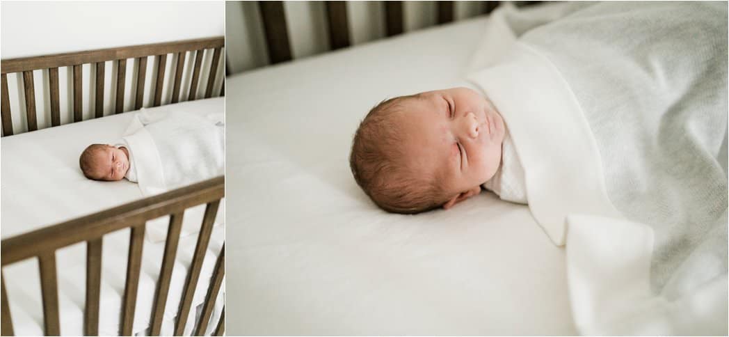 simple and natural newborn photos taken at home