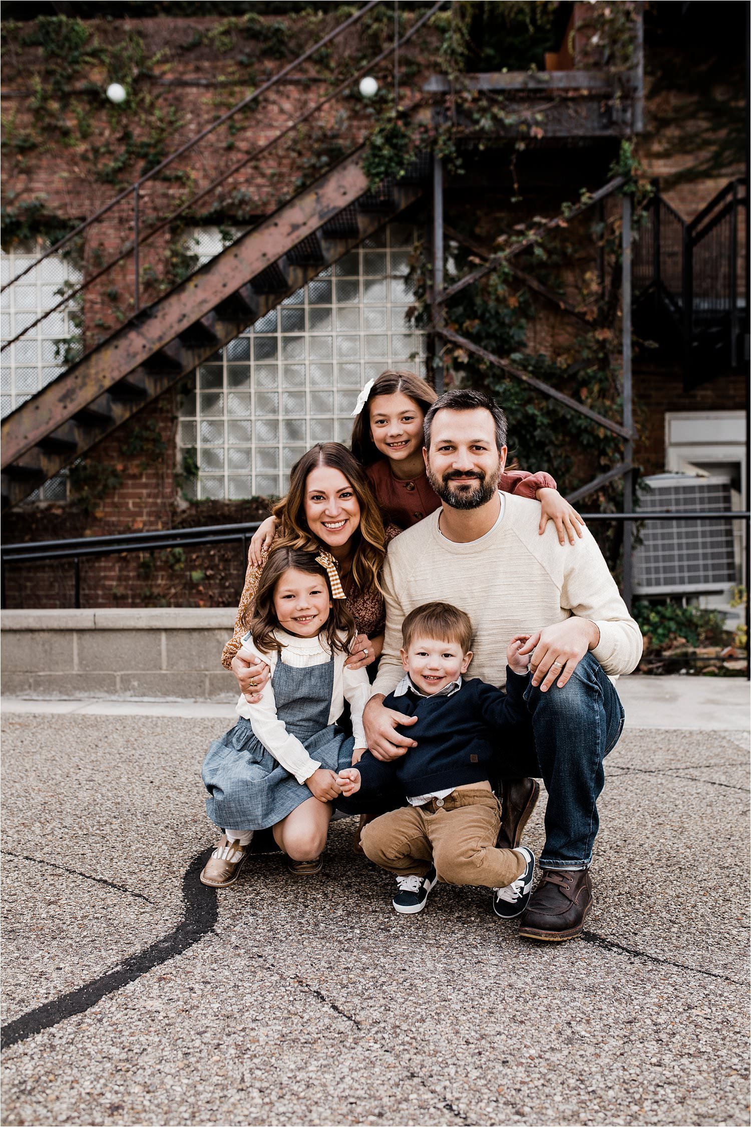 family photo in sewickley village pittsburgh pa