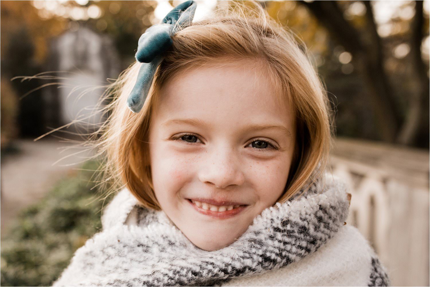 Chilly child at family photo session