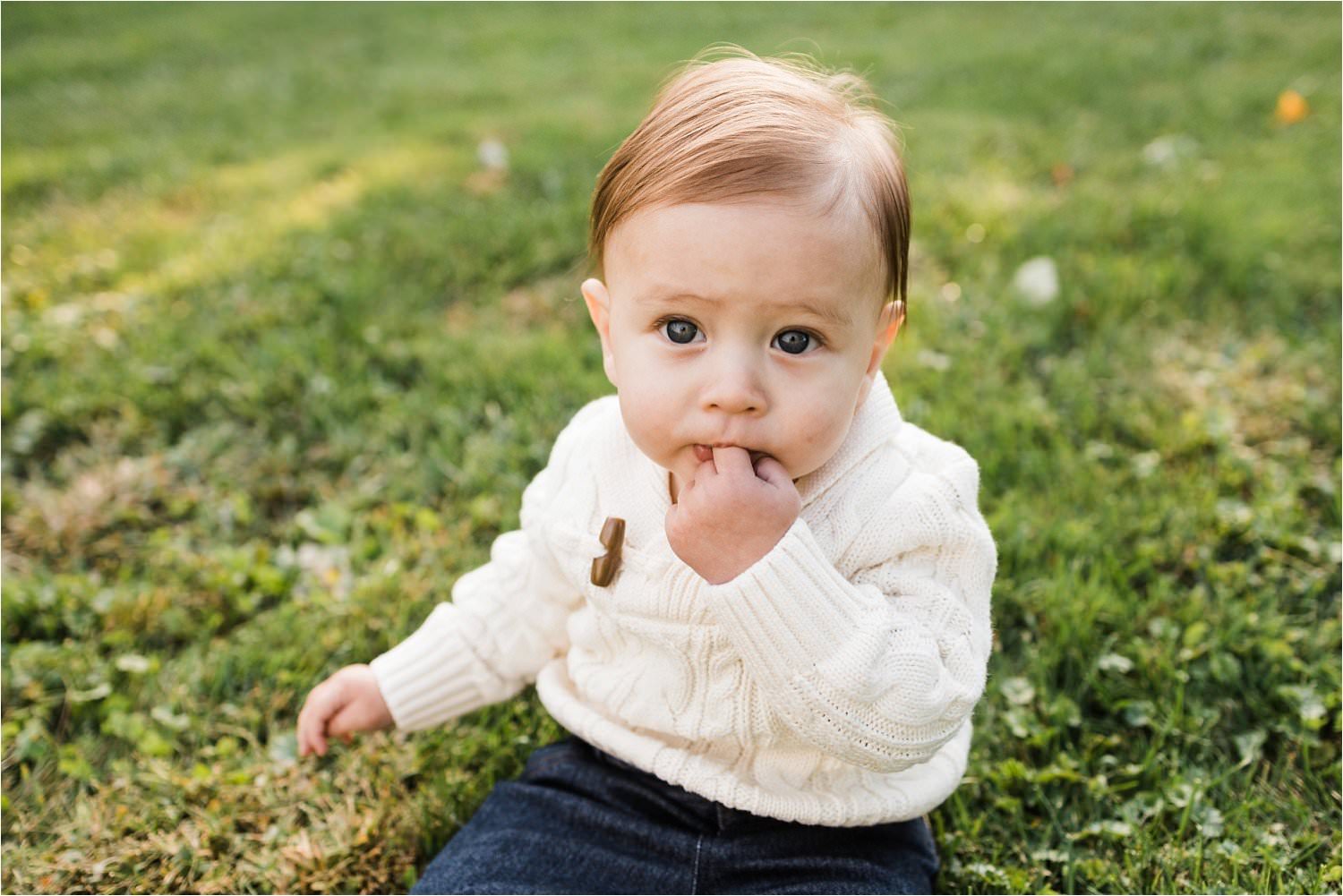 baby milestone photo sitting up