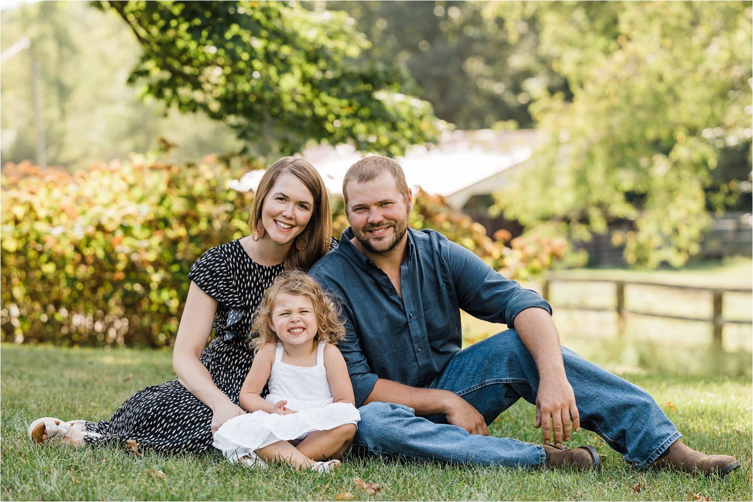 formal family photo at home