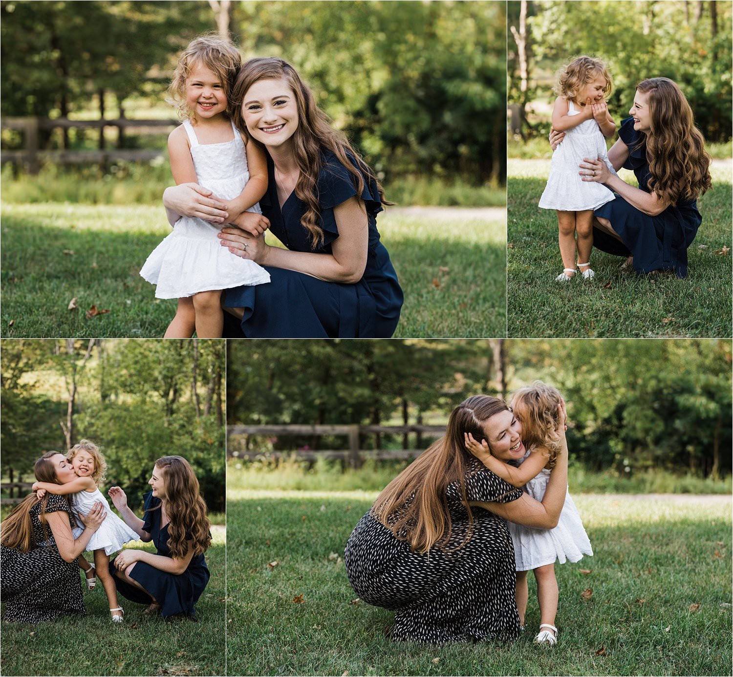 photos of littl girl with her mom and aunt