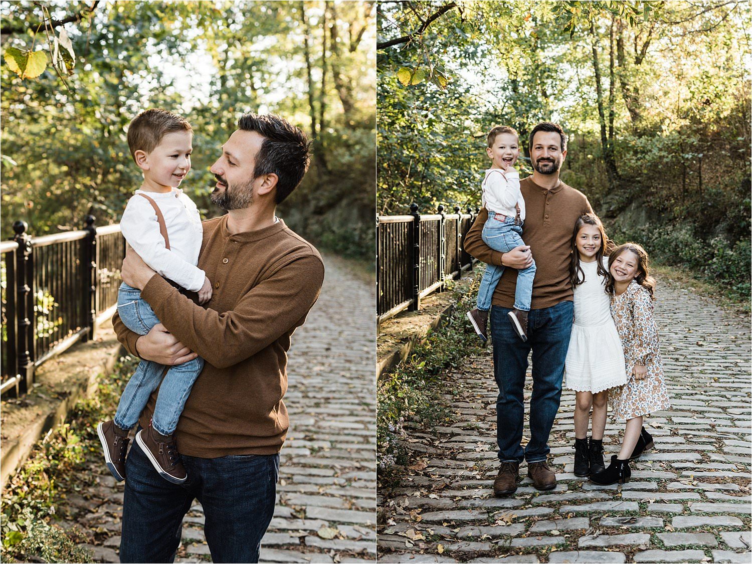 photos of father and children